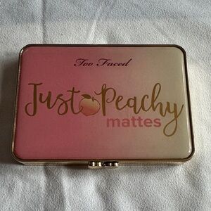 Too Faced Just Peachy Mattes. Use at your own discretion.